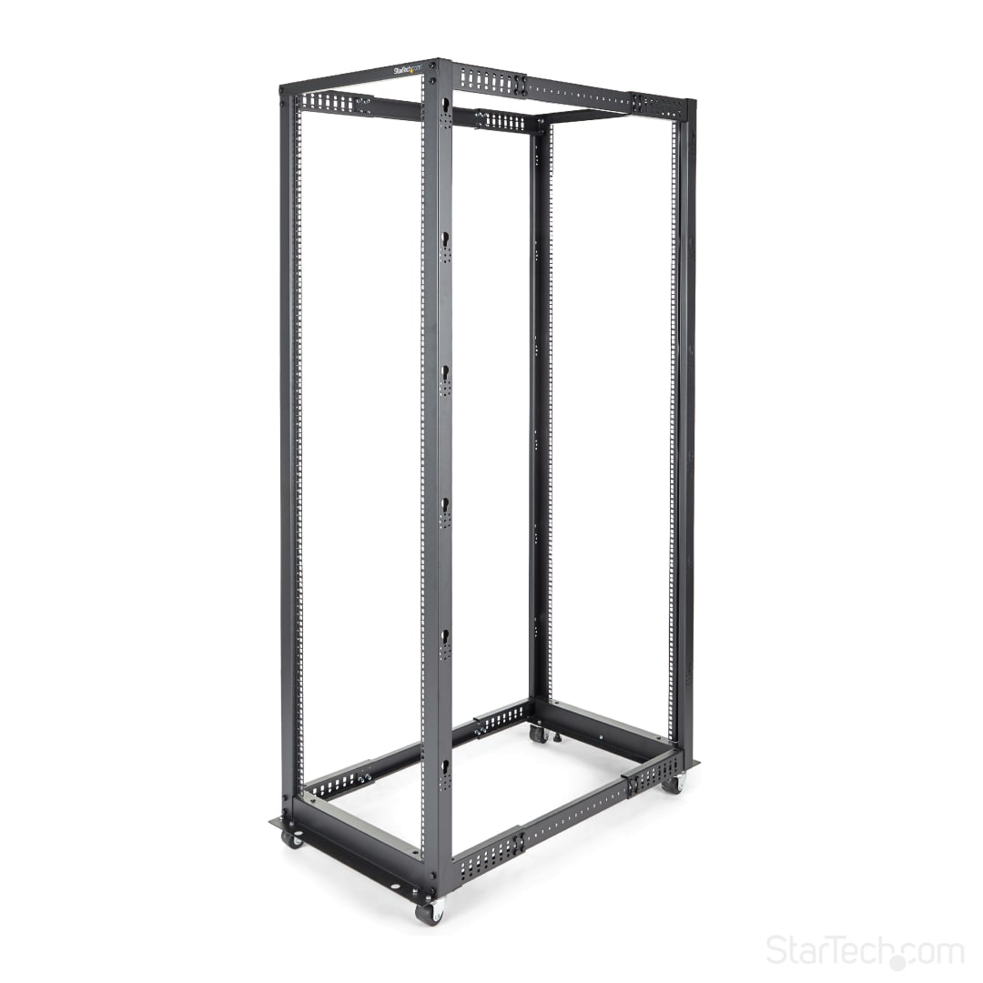 42U Server Rack - Open Frame Adjustable Depth 4 Post Rack
