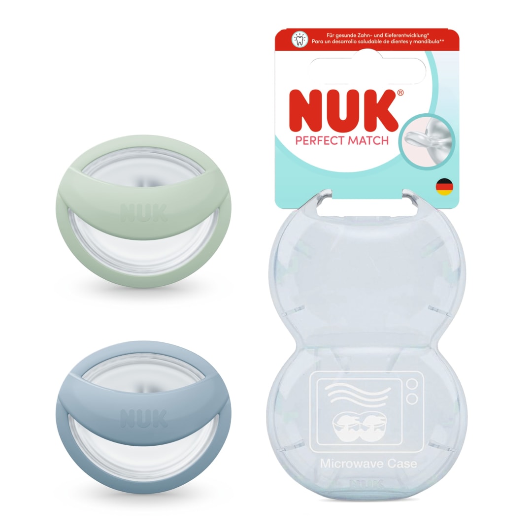 NUK PM PACI SI1 2PK CA GREEN/BLUE