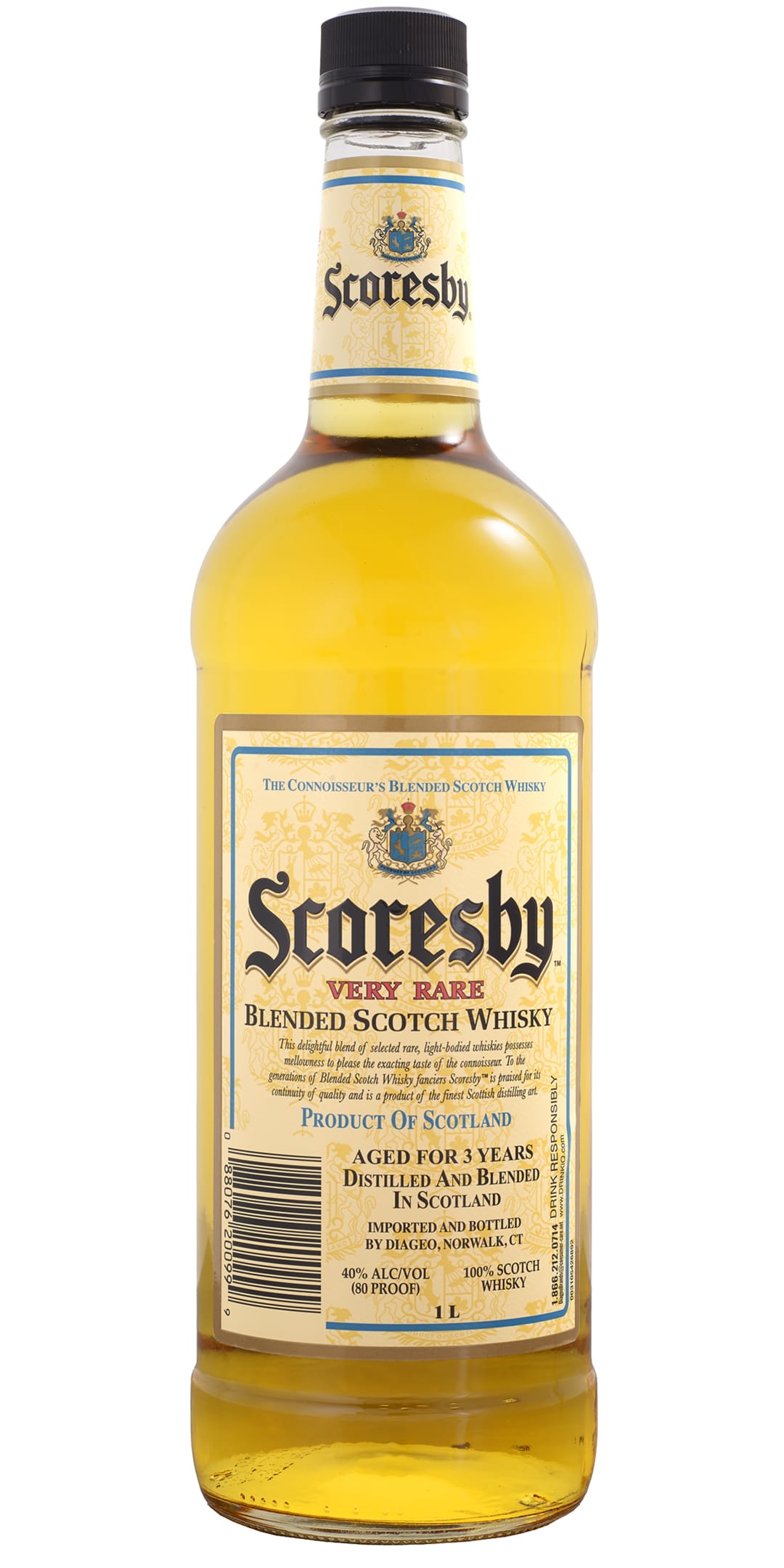 Scoresby Vary Rare Blended Scotch Whisky 1l 80 Proof