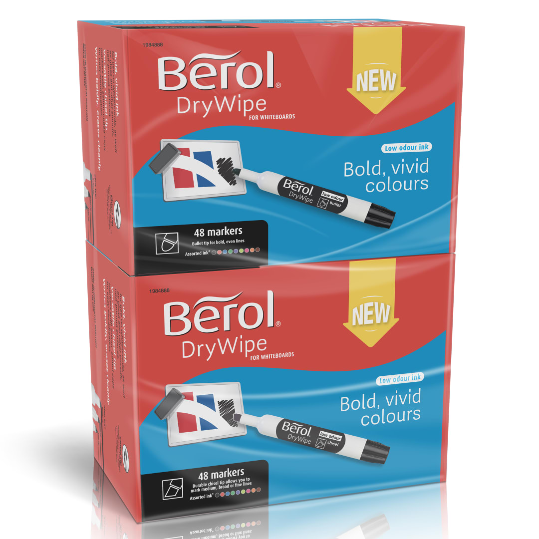 BEROL DRYWIPEMKR CHISELASSTCLSPK96