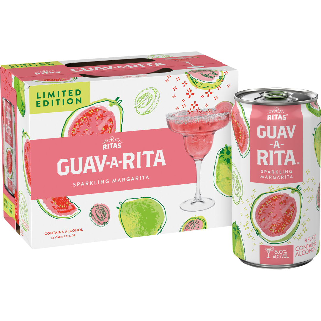 Ritas™ Guav-A-Rita Malt Beverage, 12 Pack 8 fl. oz. Cans, 8.0% Alc./Vol.