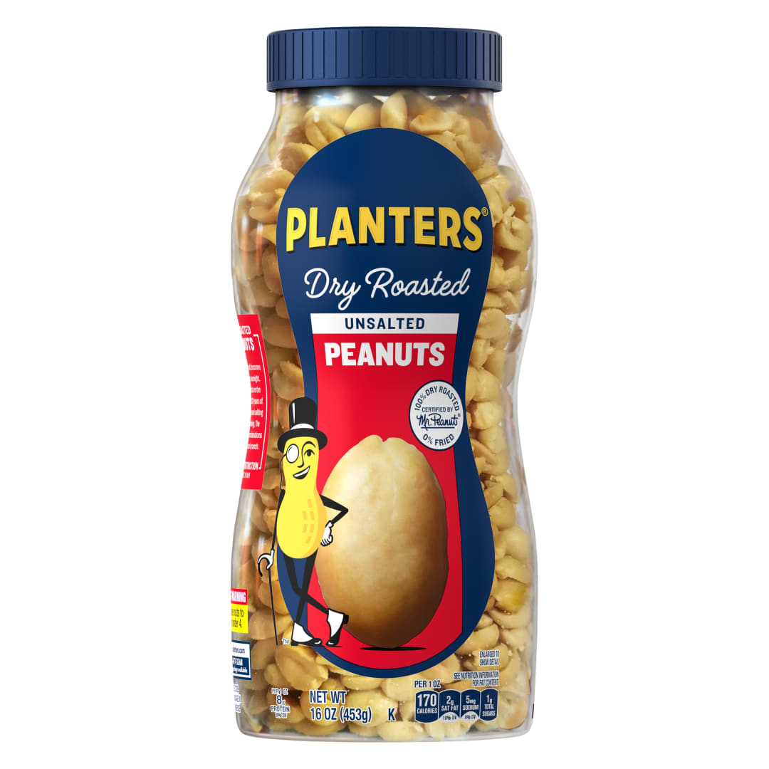 PLANTERS Dry Roast Unsalted Peanuts