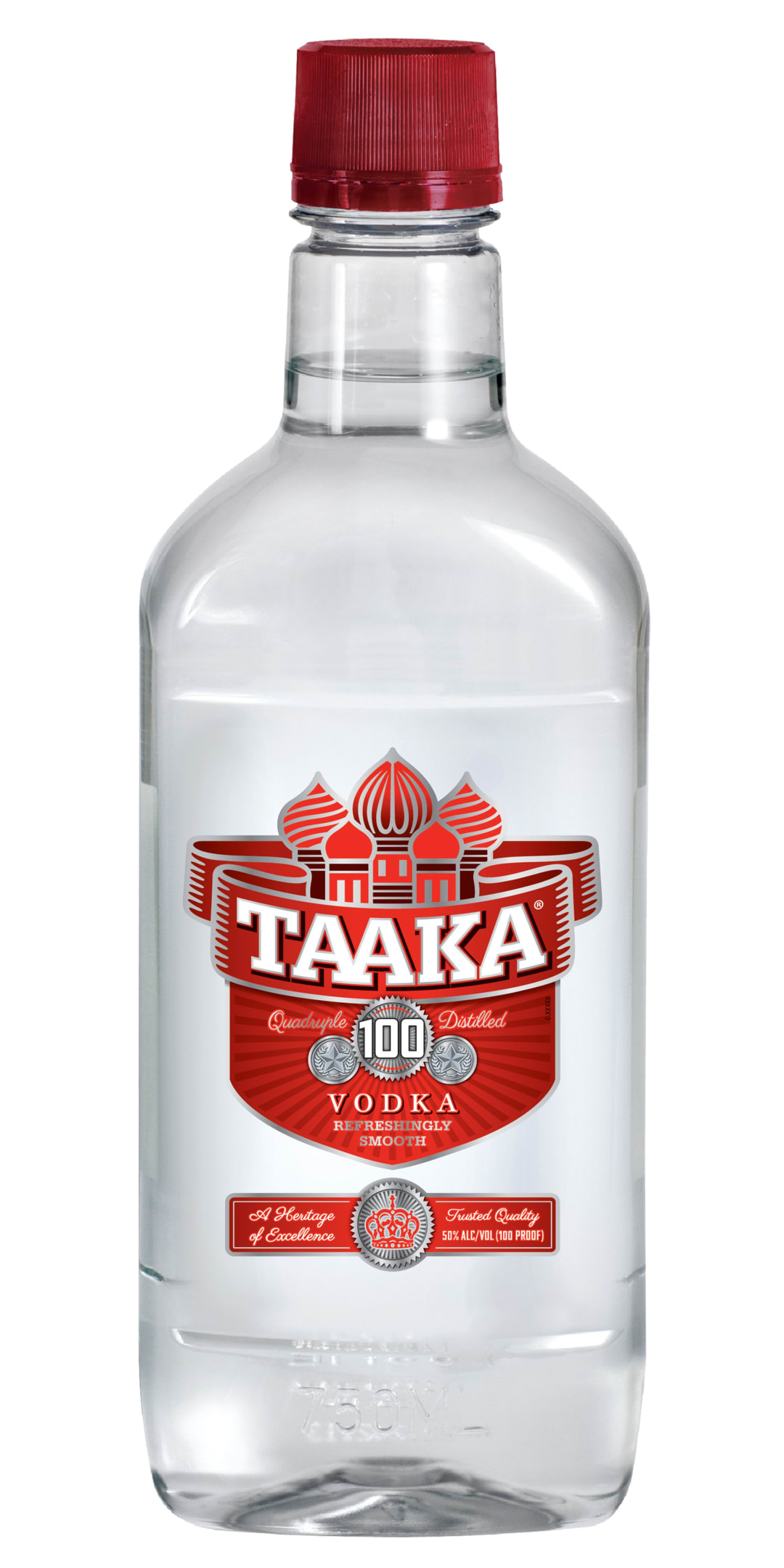 Taaka Vodka 750ml Plastic Bottle 100 Proof