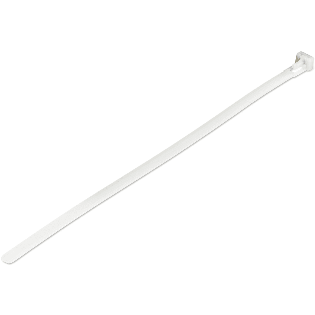 100 Pack of Releasable Zip Ties 10