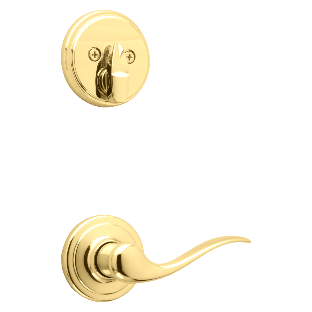 Tustin Interior Pack with Interior Lever in Polished Brass