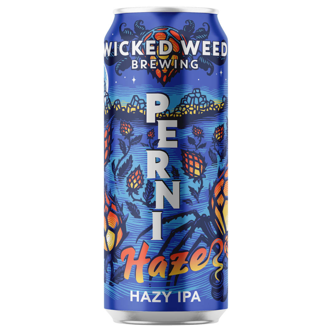 Wicked Weed Brewing Perni-Haze Hazy IPA, 16 fl. oz. can