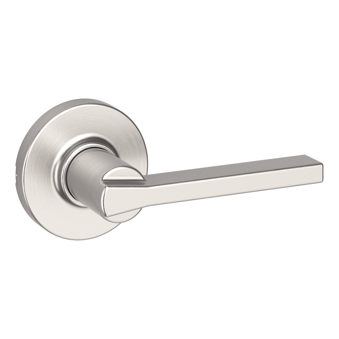 Casey Hall/Closet UL Lever w/ Round Rose in Satin Nickel