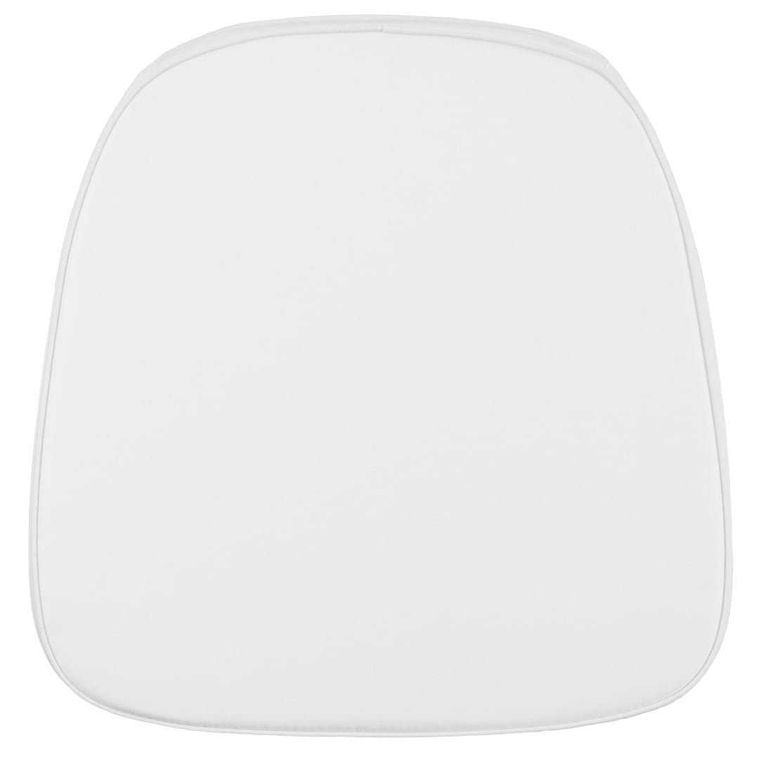Louise Soft Snow White Fabric Chiavari Chair Cushion