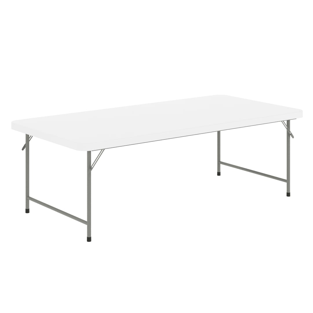 Paige 4.93-Foot Kid's Granite White Plastic Folding Table