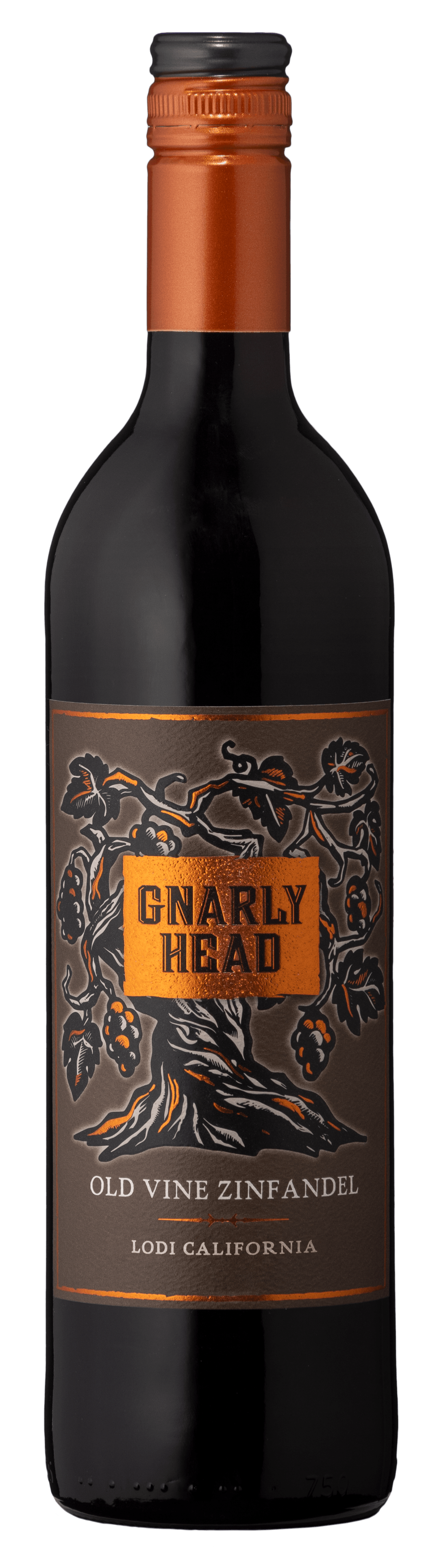 Gnarly Head, Old Vine Zinfandel, Lodi California, Red Wine, 750mL