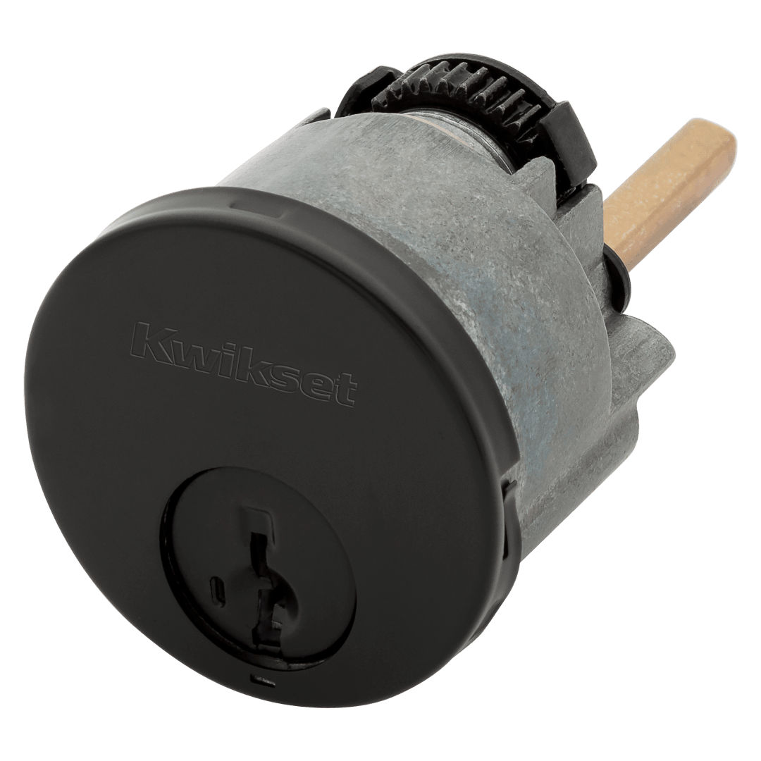 SmartKey Cylinder for Key Control Deadbolt in Matte Black Finish