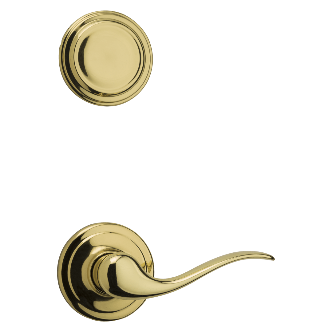 Tustin Interior Pack with Interior Lever in Polished Brass