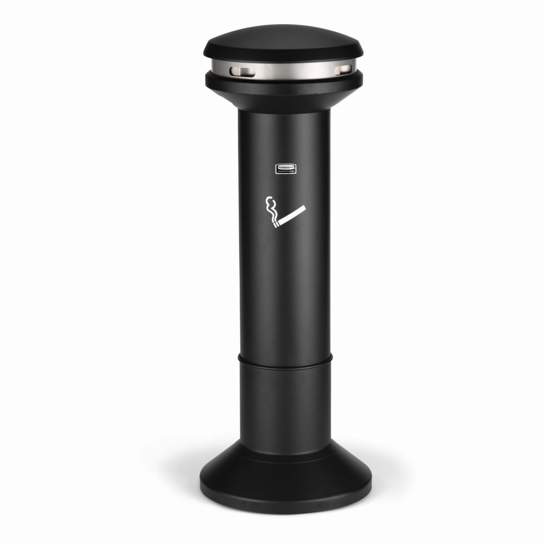Rubbermaid Commercial Products Infinity™ Ultra High Capacity Smoking Receptacle, Black