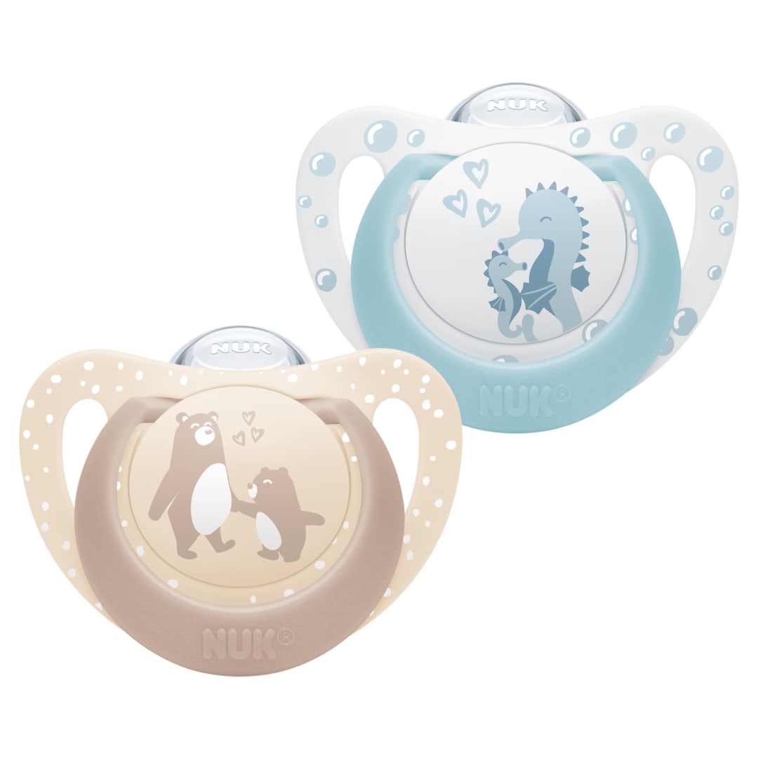 NUK FC PACI SI1 CL2 BEAR/SEAHORSE 2/BOX