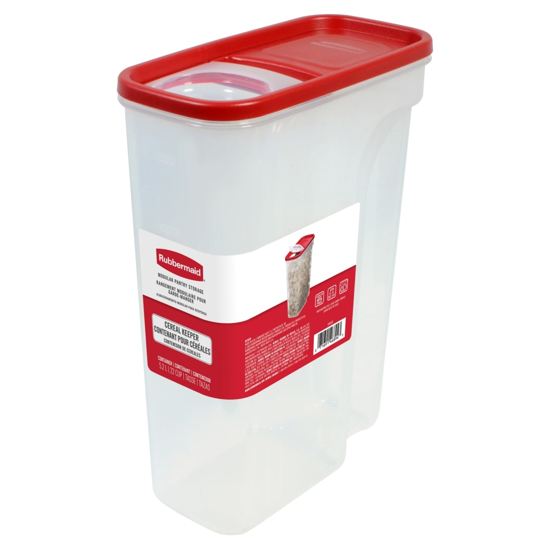 Rubbermaid® Cereal Keeper Modular Pantry Food Storage Container, 5.2 L (22 Cup), 1 Count