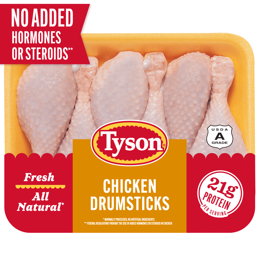 Tyson All Natural Fresh Chicken Drumsticks, 1.5 - 2.5 lb Tray