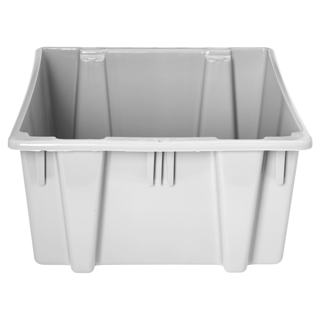 STACK AND NEST PALLETOTE® BOX, 1.6 CUBIC FOOT, GRAY