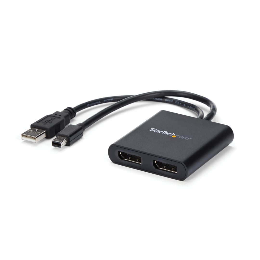 Mini DisplayPort MST to 2 x DisplayPort