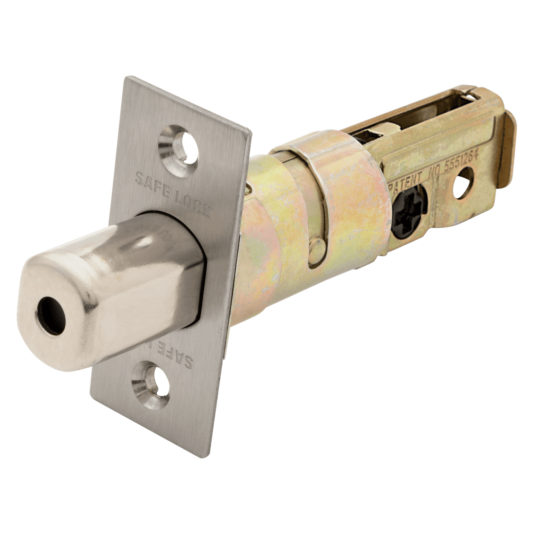 Square Corner Adjustable Deadbolt Latch for Satin Nickel Finish