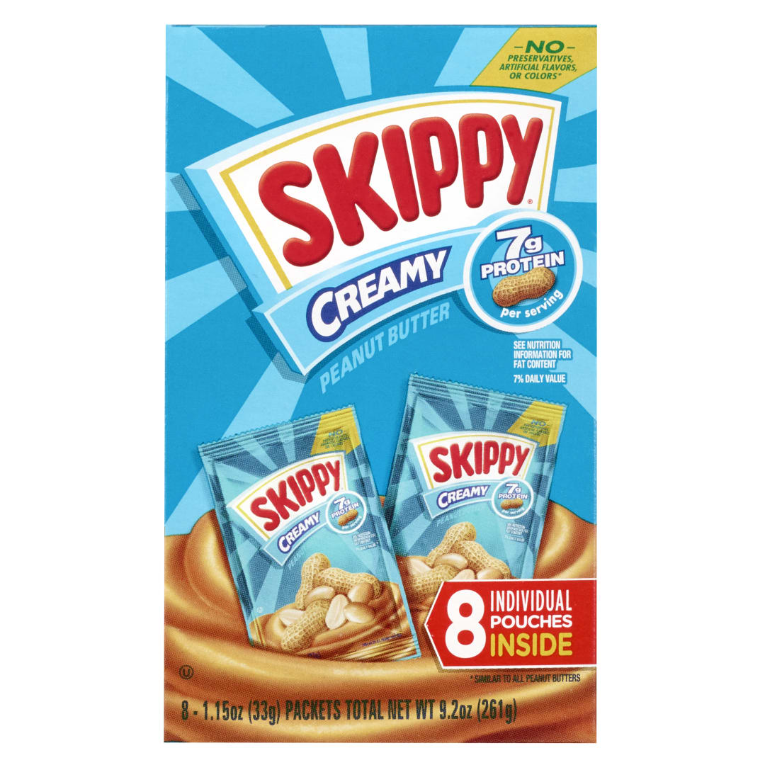 SKIPPY Creamy Peanut Butter Individual Squeeze Pack