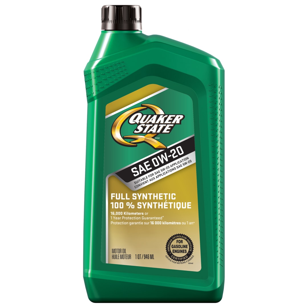 Quaker State Full Synthetic 0W-20 Motor Oil, 1 Quart