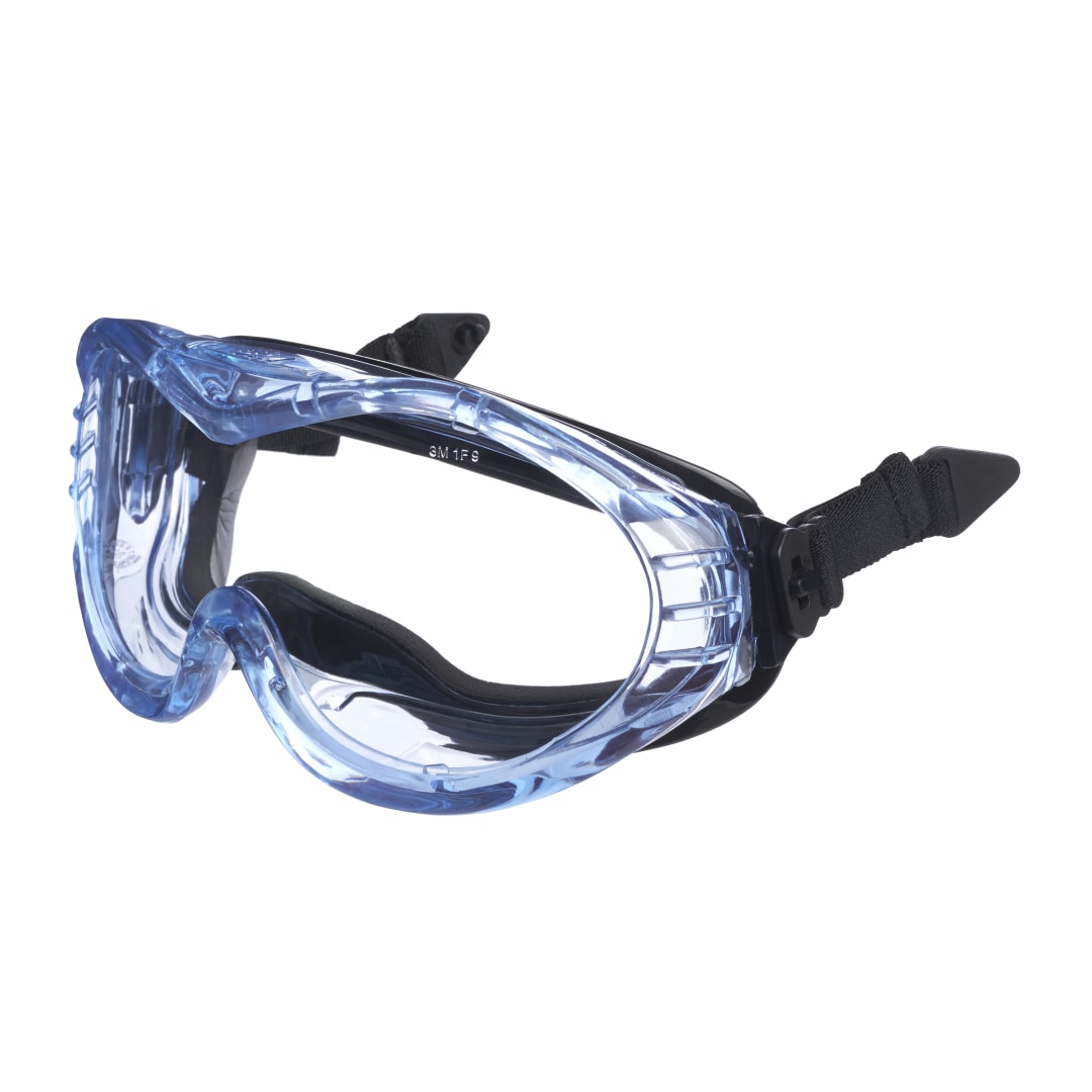 3M™ Fahrenheit™ İş Güvenliği Koruyucu Gözlükler, Baret Modeli, Köpük Kaplamalı, Sızdırmaz, Buğu Önleyici, Şeffaf Asetat Lens, 71360-00017, 10/Kutu