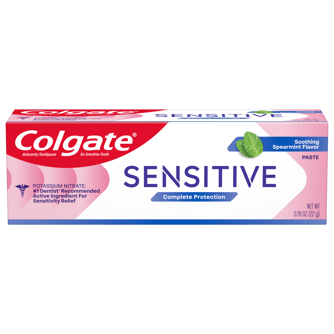 Colgate Sensitive Complete Protection Travel Size Sensitive Toothpaste, Spearmint, 0.78 oz