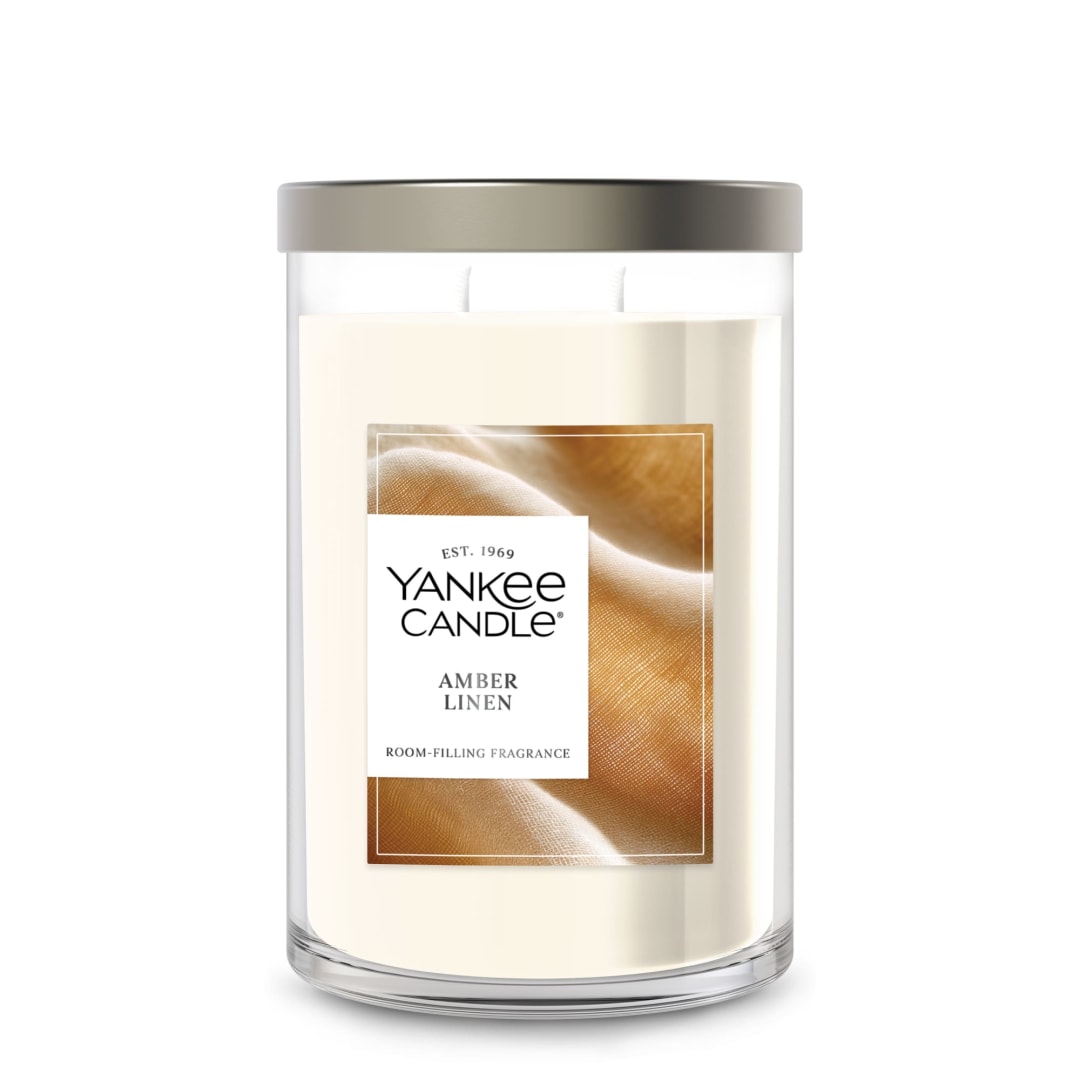 Yankee Candle Amber Linen Large Tumbler Candle