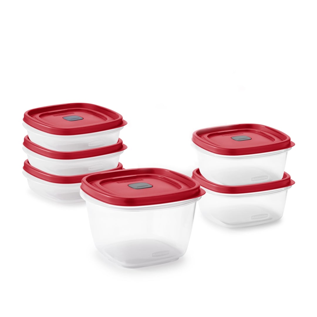 Rubbermaid® Easy Find Vented Lids Food Storage Containers, 12 Piece Set