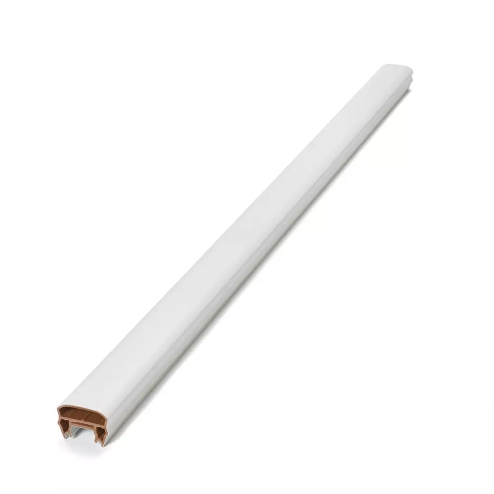 6-ft Transcend® Crown Top Rail - Classic White Full Span