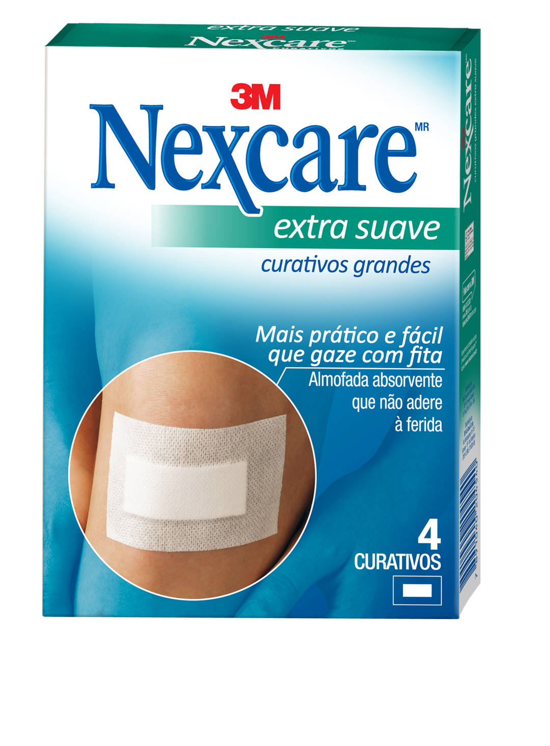Curativos Extra Grandes Suave Nexcare™ , 4 Unidades