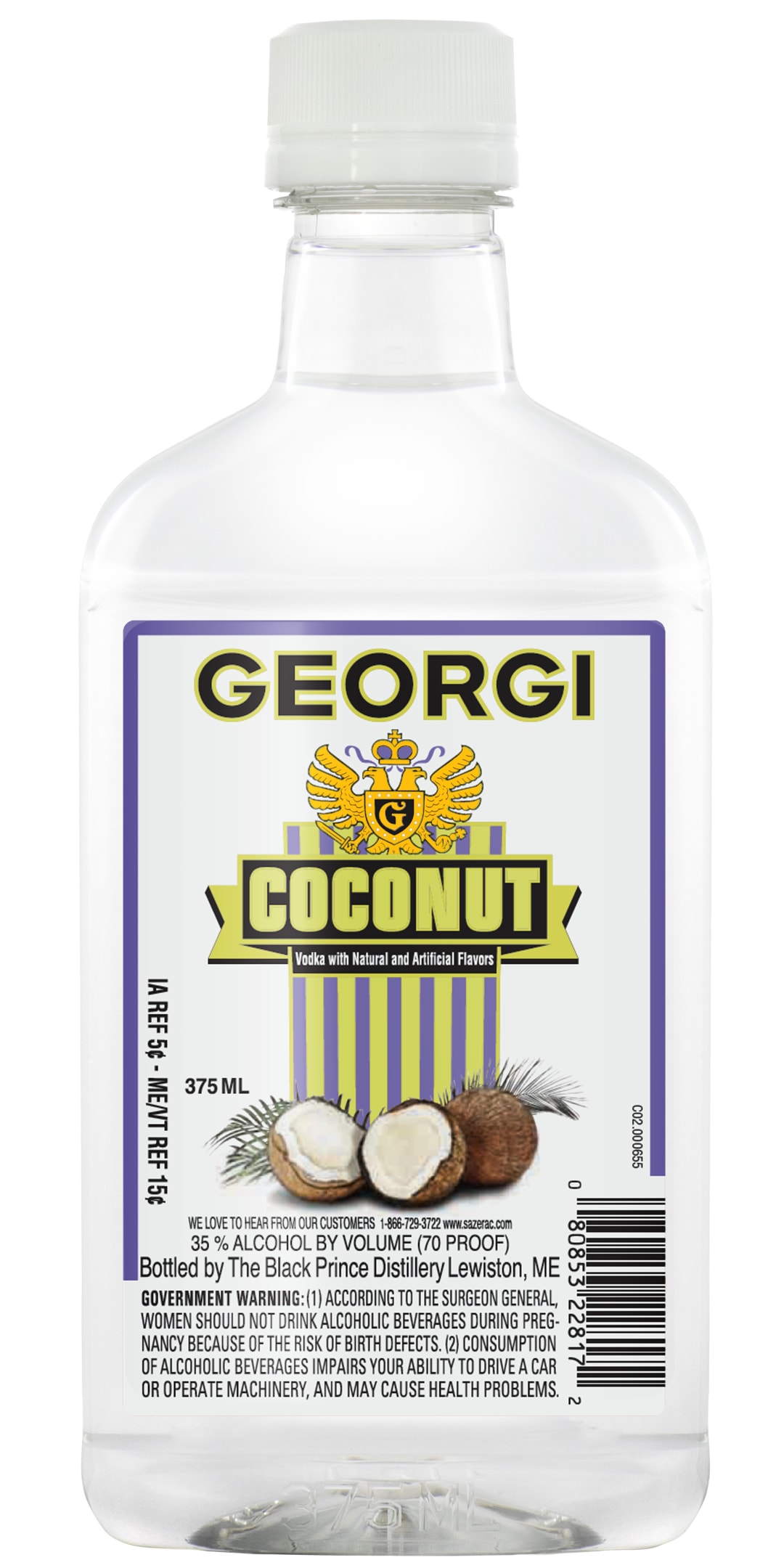 Georgi Coconut Vodka 375ml 70 Proof