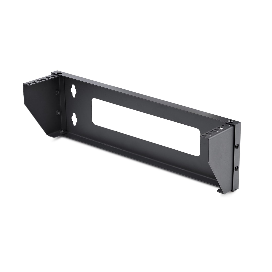 2U 19in Vertical Wall Mount Rack Bracket, Steel