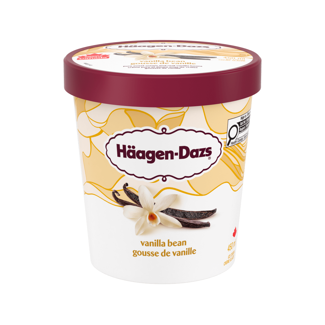 Haagen-Dazs Vanilla Bean 8x450ml CA