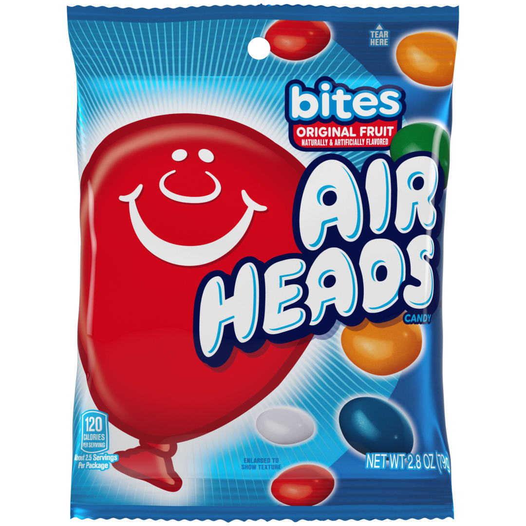 Airheads Bites Fruit 2.8 oz Peg Bag