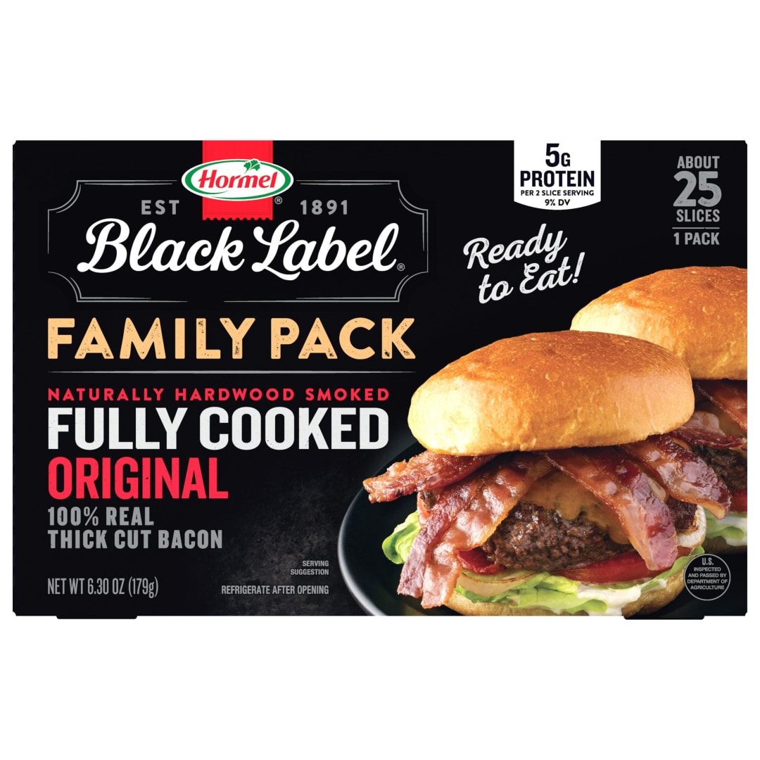 HORMEL BLACK LABEL Family Pack Fully Cooked Bacon 6.3oz