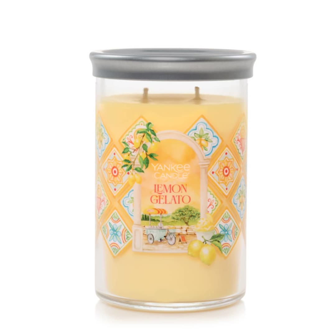 Yankee Candle Lemon Gelato, 20 oz Large Tumbler Candle