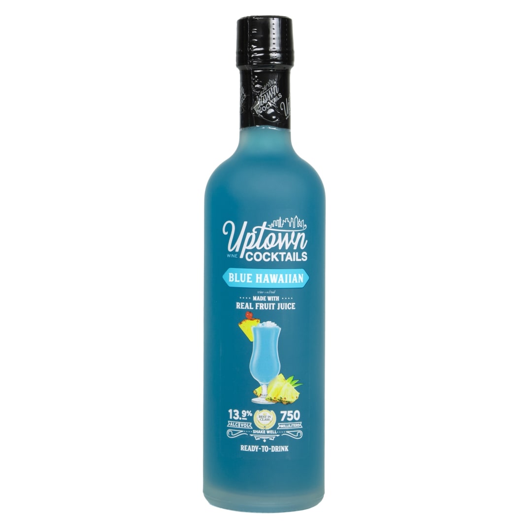Uptown Blue Hawaiian Wine Cocktails 750ml 27.8 Proof