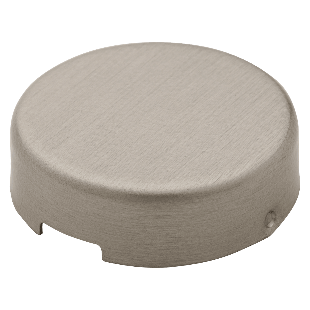 Bottom Screw Decorative Cap for Satin Nickel Finish