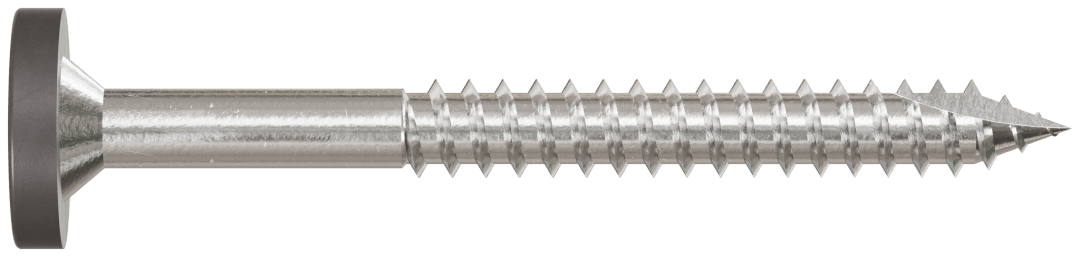 Simpson Strong-Tie T08175FS75GR04 Fascia Board Screw — #8 x 1-3/4 in. T-20 6-Lobe Pancake Head Type 316, Gray 04 (75-Qty) (Pack of 500)