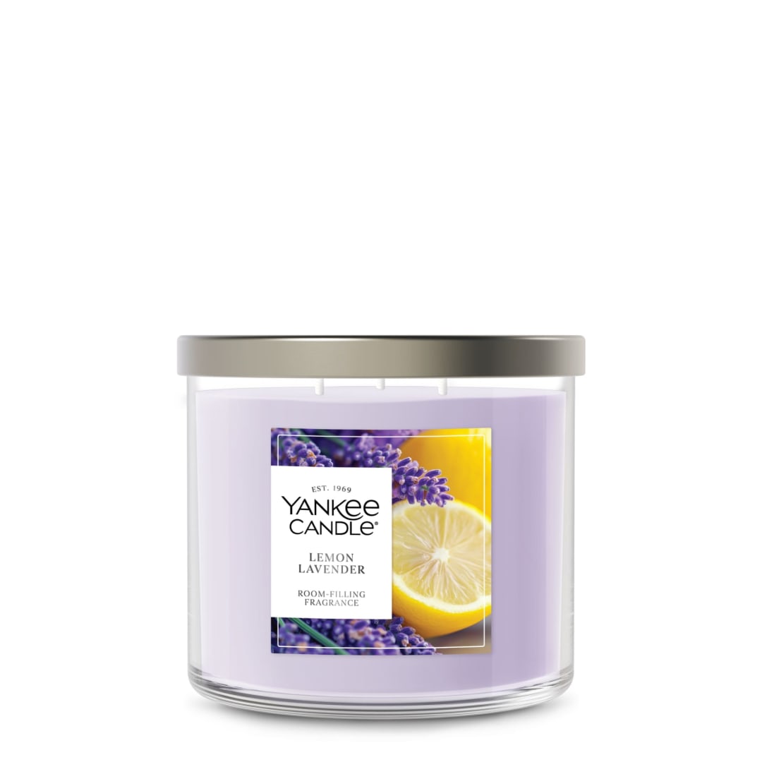 Yankee Candle® 3 Wick Candle Jar, Scented Candle with up to 40 Hours of Burn Time, Premium Plant Wax Blend for Consistent Long Lasting Scent from First to Last Burn, Lemon Lavender