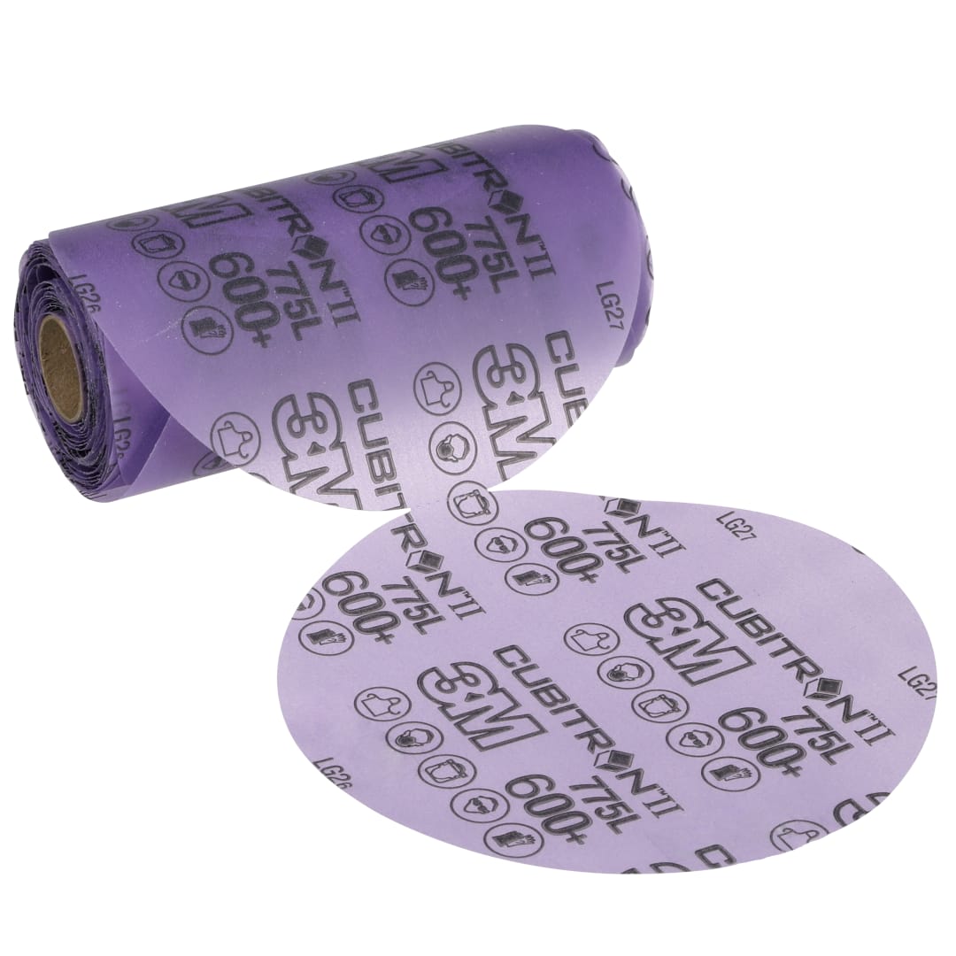 3M™ Cubitron™ II Stikit™ Film Disk Rulosu 775L, 600+ 3MIL, 125 mm, Linered, 500X