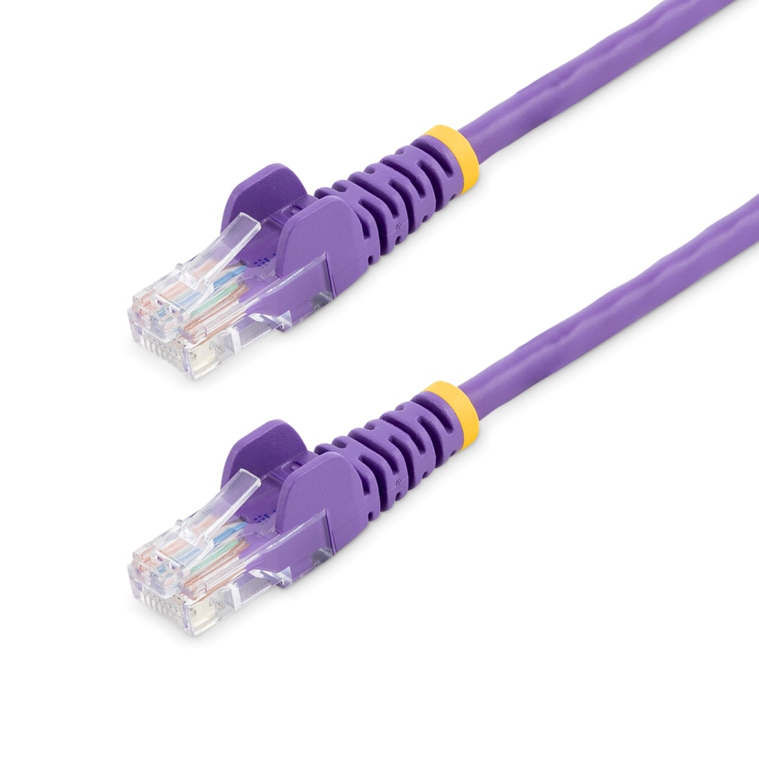 7m Purple Cat 5e Cable Snagless