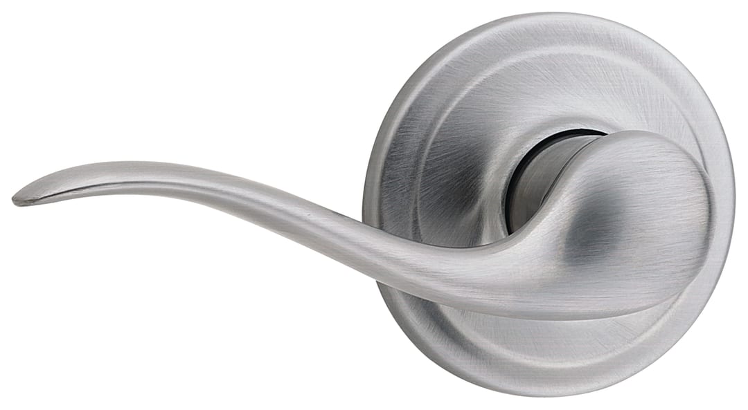 Tustin Half - Dummy Left Hand Wave Door Lever in Satin Chrome