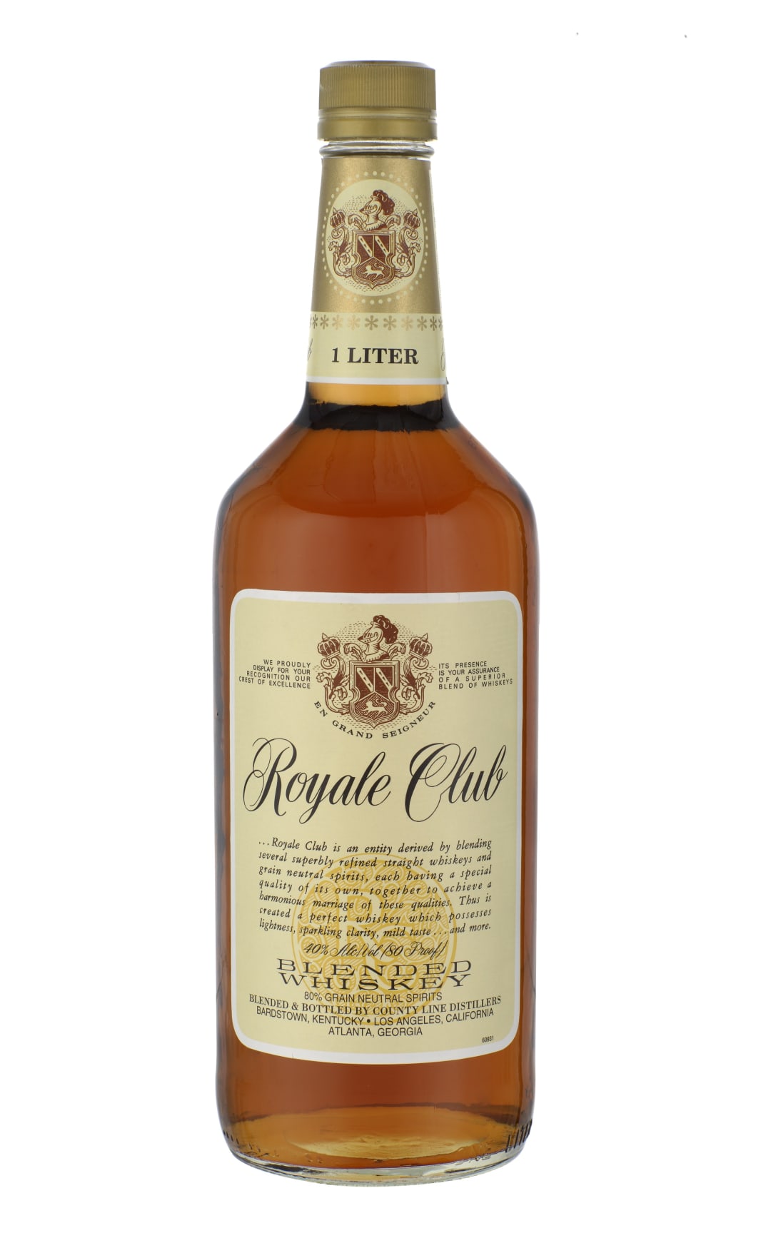 Royale Club Blend Whiskey 1l 80 Proof