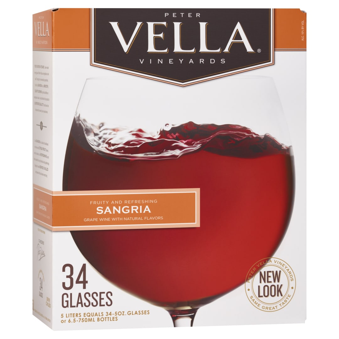 Peter Vella Sangria Red Box Wine 5L Box Wine