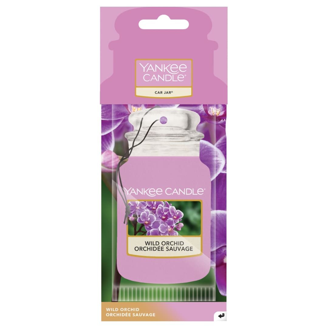 Yankee Candle® Car Jar Scented Air Freshener | Wild Orchid | Lasts up to 4 Weeks | 1 Count