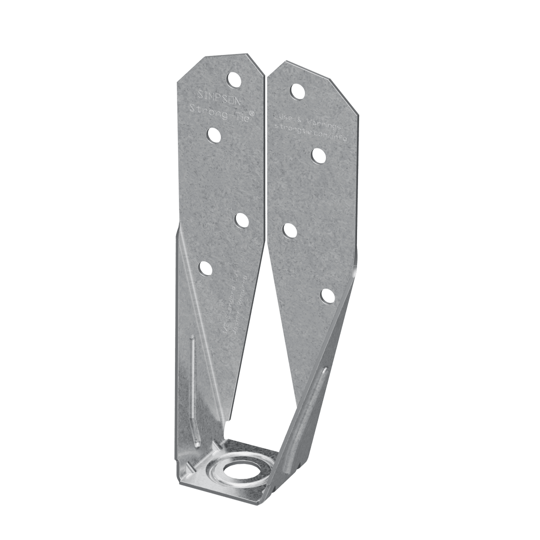 Simpson Strong-Tie DTT2Z-SDS2.5 DTT2Z® ZMAX® Galvanized Deck Tension Tie for 2x with 2-1/2 in. SDS Screws