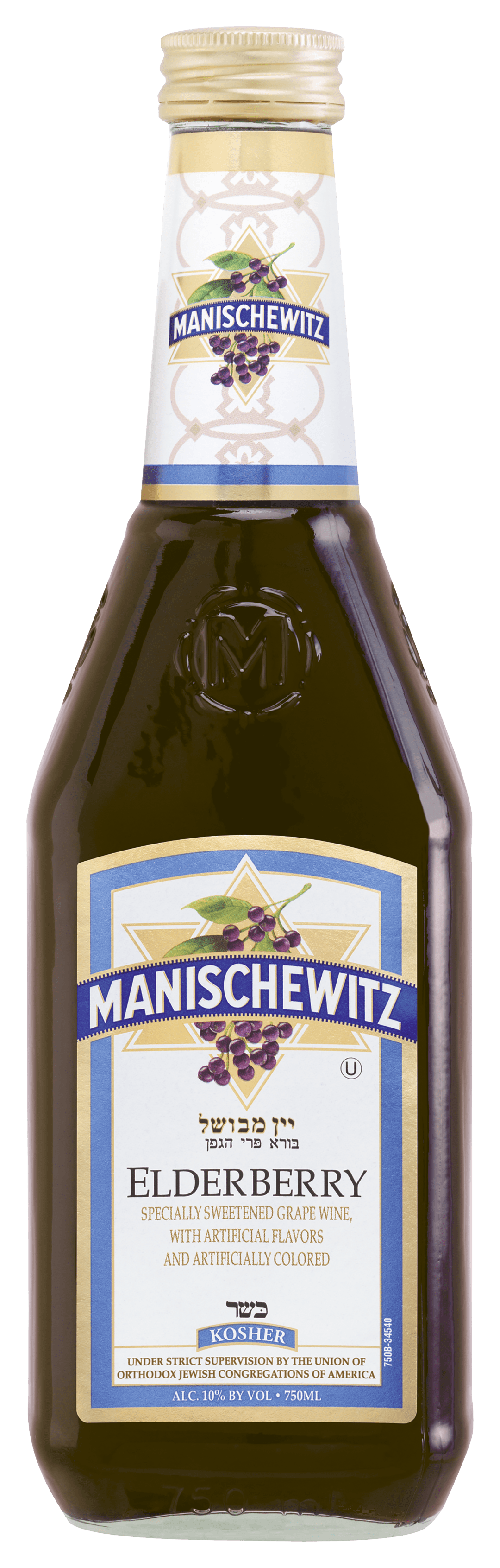 Manischewitz Kosher Elderberry Fruit Wine 750ml