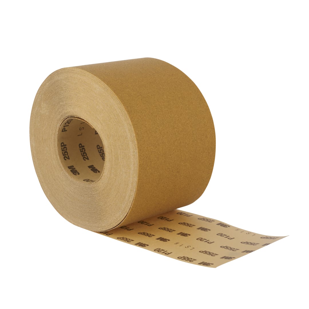 3M™ Abrasive Roll 255P, P120, 115 mm x 50 m, 2 Rolls/Case, 04398